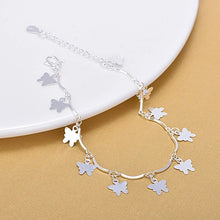Load image into Gallery viewer, Fashion Silver Jewelry Chain Butterfly Charm Anklet