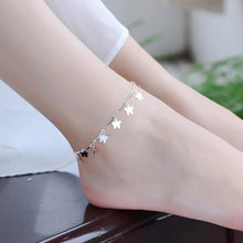 Load image into Gallery viewer, Fashion Silver Jewelry Chain Butterfly Charm Anklet