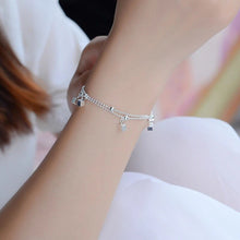 Load image into Gallery viewer, Fashion Silver Jewelry Double Chain Square Anklet