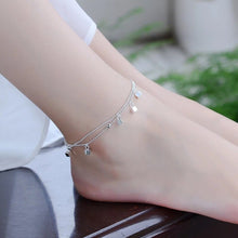 Load image into Gallery viewer, Fashion Silver Jewelry Double Chain Square Anklet