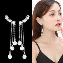 Load image into Gallery viewer, Silver Color Needle Temperament Long Paragraph pendant simple