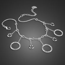 Load image into Gallery viewer, sterling silver Female Anklets Barefoot Crochet Sandals