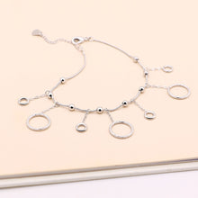 Load image into Gallery viewer, sterling silver Female Anklets Barefoot Crochet Sandals