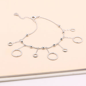 sterling silver Female Anklets Barefoot Crochet Sandals