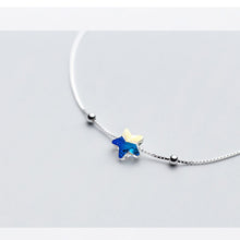 Load image into Gallery viewer, Simple Blue Star Anklet Women's Jewelry Sterling Silver Ankle