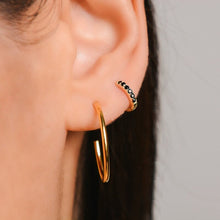 Load image into Gallery viewer, Simple Lovely Girl's Huggies Small Hoops Earrings Skinny Rainbow  Boho