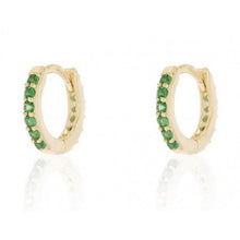 Load image into Gallery viewer, Simple Lovely Girl's Huggies Small Hoops Earrings Skinny Rainbow  Boho