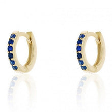 Load image into Gallery viewer, Simple Lovely Girl's Huggies Small Hoops Earrings Skinny Rainbow  Boho