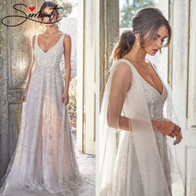Load image into Gallery viewer, Simple Sexy Summer pure white V neck short sleeve evening dress soft