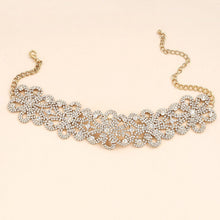 Load image into Gallery viewer, One Piece Luxurious Gold Crystal Choker Necklace for Women - Sophornlilly