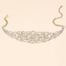 Load image into Gallery viewer, Sindlan One Piece Sexy Gold Chain Flower Crystal Necklace for Women - Sophornlilly