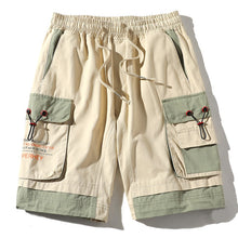 Load image into Gallery viewer, SingleRoad Mens Cargo Shorts Men Summer Side Pockets Black