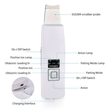 Load image into Gallery viewer, Skin Scrubber Ultrasonic Deep Facial Cleansing Microdermabrasion