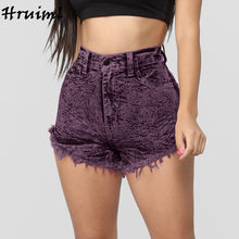 Load image into Gallery viewer, Skinny Casual Women Clothing Printing Personalized Denim Shorts Women