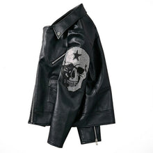 Load image into Gallery viewer, Skull Head Original New Autumn Winter Fashion Plein Leather Jacket Men