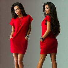 Load image into Gallery viewer, Sleeveless Summer Dress Beach Party O Neck
