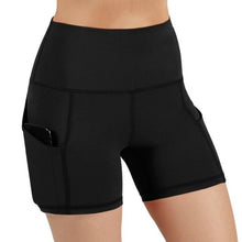 Load image into Gallery viewer, Slim Solid Shaper Sport Women Shorts Pocket High Waist Hip Stretch