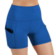 Load image into Gallery viewer, Slim Solid Shaper Sport Women Shorts Pocket High Waist Hip Stretch