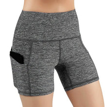 Load image into Gallery viewer, Slim Solid Shaper Sport Women Shorts Pocket High Waist Hip Stretch