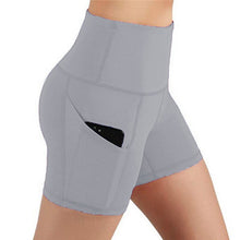 Load image into Gallery viewer, Slim Solid Shaper Sport Women Shorts Pocket High Waist Hip Stretch