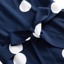 Load image into Gallery viewer, Slim Waist Sleeveless Elegant Boho Big Polka Dot A Line Mini Belt