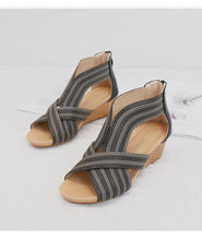 Load image into Gallery viewer, Slope Heel Sandals Summer New Style European Fashion Women's - Sophornlilly