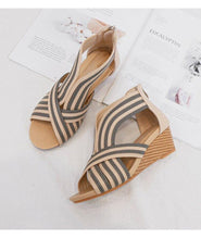 Load image into Gallery viewer, Slope Heel Sandals Summer New Style European Fashion Women's - Sophornlilly