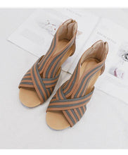 Load image into Gallery viewer, Slope Heel Sandals Summer New Style European Fashion Women's - Sophornlilly