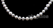 Load image into Gallery viewer, Small 5 6mm Gray Round Natural Freshwater Pearl 17'' Necklace nec6303