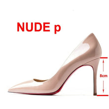 Load image into Gallery viewer, Pumps Sexy Red Bottom Women Red High Heel Shoes Pointed