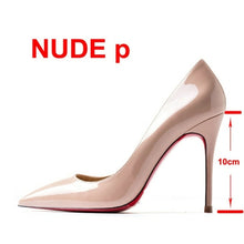 Load image into Gallery viewer, Pumps Sexy Red Bottom Women Red High Heel Shoes Pointed
