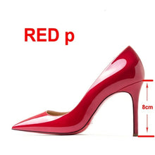 Load image into Gallery viewer, Pumps Sexy Red Bottom Women Red High Heel Shoes Pointed