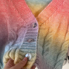 Load image into Gallery viewer, Soft Waxy Rainbow Sweater Gentle Cardigan