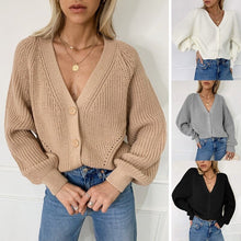 Load image into Gallery viewer, Solid Casual Oversize Warm Knitted Cardigan