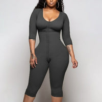 Solid Color Shapewear New Breasted One Piece Shapewear High