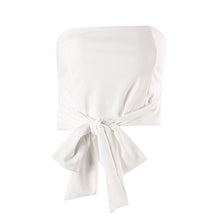 Load image into Gallery viewer, Solid Color Women's tube top Fashion Strappy Bow Sleeveless Sexy Top - Sophornlilly