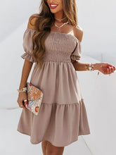 Load image into Gallery viewer, Solid Dress Sexy Off Shoulder