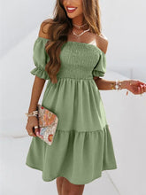 Load image into Gallery viewer, Solid Dress Sexy Off Shoulder