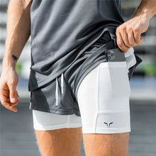 Load image into Gallery viewer, jogging shorts mnner 2 in 1 gym shorts ausbildung - Sophornlilly