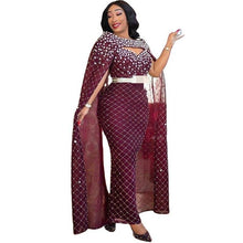 Load image into Gallery viewer, Sparkly Sequin Bodycon Long Party Dress Women Luxury Long Cap Sleeve - Sophornlilly