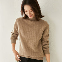 Load image into Gallery viewer, Sweater Half High Collar Autumn Winter 100%Wool