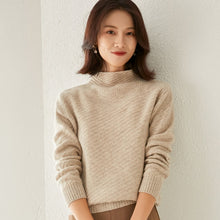 Load image into Gallery viewer, Sweater Half High Collar Autumn Winter 100%Wool