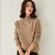 Load image into Gallery viewer, Sweater Half High Collar Autumn Winter 100%Wool