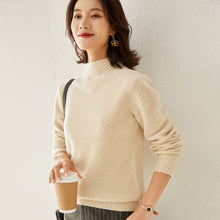 Load image into Gallery viewer, Sweater Half High Collar Autumn Winter 100%Wool