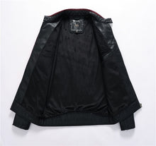 Load image into Gallery viewer, Spliced Leather Jacket Winter Autumn Casual Motor Fleece Coat