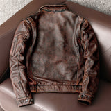 Spring And Autumn New Genuine Leather Jacket Men Vintage Coat