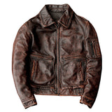 Spring And Autumn New Genuine Leather Jacket Men Vintage Coat