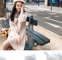 Load image into Gallery viewer, Knitting Oversize fashion Midi Dress
