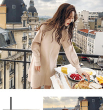 Load image into Gallery viewer, Knitting Oversize fashion Midi Dress