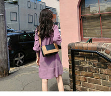 Load image into Gallery viewer, Knitting Oversize fashion Midi Dress